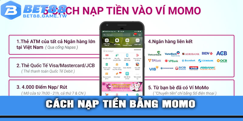 Cách Nạp Tiền Bằng MOMO