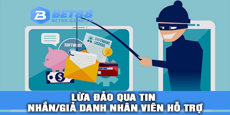 Lừa đảo qua tin nhắn/giả danh nhân viên hỗ trợ